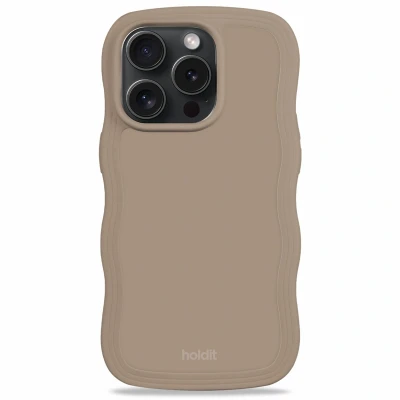 Afbeelding van Holdit Hoesje Geschikt voor iPhone 15 Pro Max Slim Case bruin