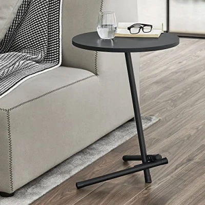 Afbeelding van Bijzettafel Karup rond 55xØ40 cm zwart
