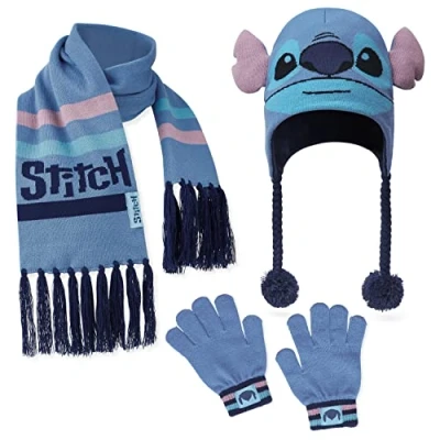 Afbeelding van Disney Stitch muts, verpakkingen sjaal en handschoenen voor meisjes