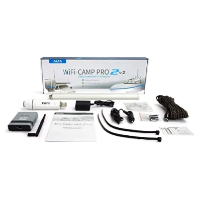 Afbeelding van Alfa Network WiFi Camp Pro 2V2 versterking &amp; Hotspot voor de camper, caravan, boot, tuin en boerderij