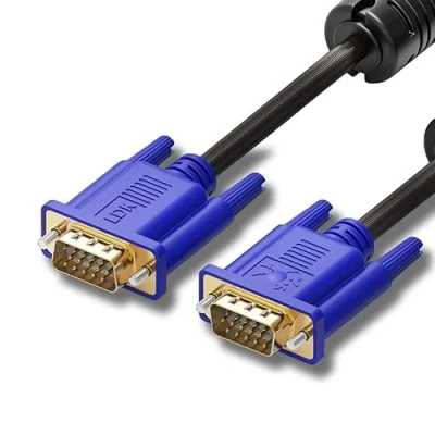 Afbeelding van VGA naar kabel, 1,5 m, verguld, 15 polig, 1080p, Full HD, stekker stekker, voor computer, pc, laptop, tv, projectoren (1,5 m)