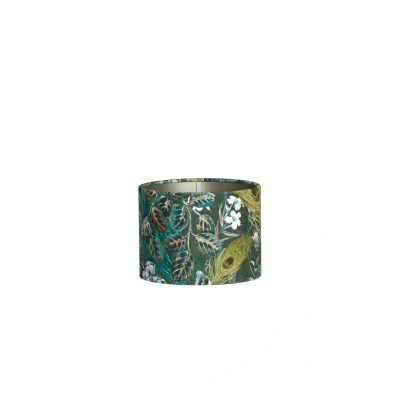 Afbeelding van Light&amp;living Kap cilinder 25 18 cm XENIA FLORA groen