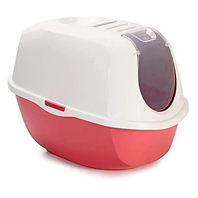 Afbeelding van Karlie Smart Cat L kattenbak: 52 cm, L: 39 H: 41 cm. Coral Spicy Corail