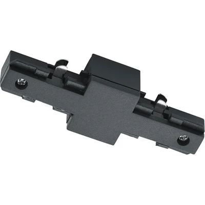 Afbeelding van Spanningsrail Doorverbinder DUOLINE Rechte Connector 2 Fase Mat Zwart