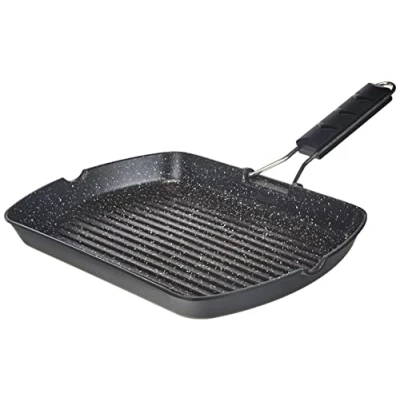 Afbeelding van Ilsa Marmorella Grillpan, aluminium, zwart, 25 x 35 cm