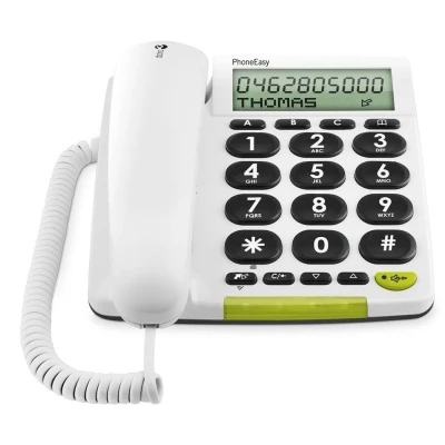 Afbeelding van Doro PhoneEasy 312CS Single DECT telefoon Wit