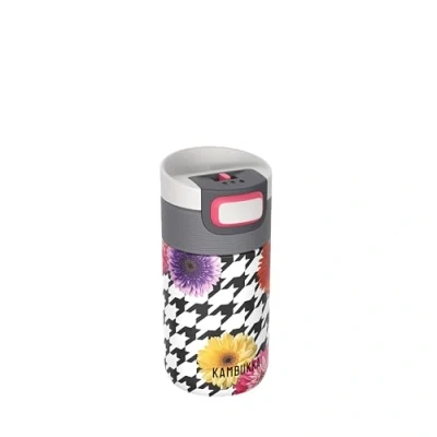 Afbeelding van Kambukka Etna Thermosbeker 300 ml makkelijk reinigen lekvrije Koffiebeker Floral patchwork