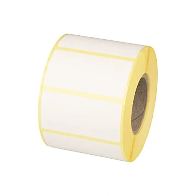 Afbeelding van MDlabels 1000 stuks witte thermische etiketten op rol 60 x 30 mm permanent klevend voor barcodes zelfklevende opschriften