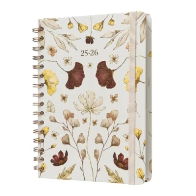 Afbeelding van Kokonote Weekplanner 2025 2026 Bloemen Schoolagenda 2024 Middelbare School of Student, Weekly Planner
