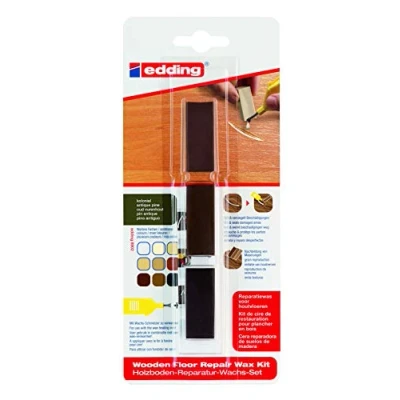 Image de edding 8902 cire de réparation pour parquets pin 3 cires dures réparer les dommages et rayures sur