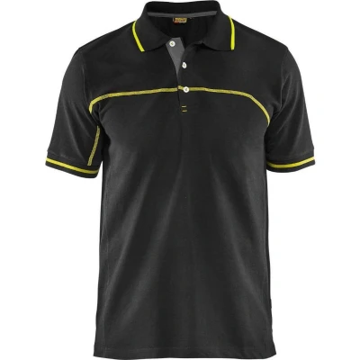 Afbeelding van Werkshirt Blåkläder Polo Zwart/Geel maat M