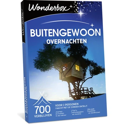 Afbeelding van Wonderbox Cadeaubon Buitengewoon overnachten