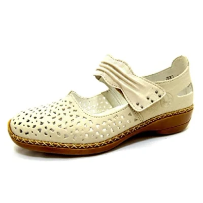 Afbeelding van Rieker Bandschoen 41399 60 Beige
