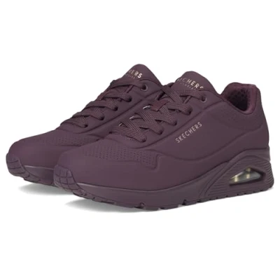 Afbeelding van Skechers UNO Sneakers laag, Dames, Maat: 36.5, Burgundy Hoogwaardig imitatieleer