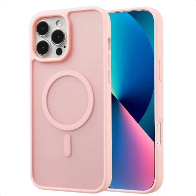 Afbeelding van imoshion Hoesje Geschikt voor iPhone 13 Pro Max Color Guard Backcover MagSafe Lichtroze