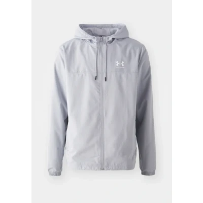 Afbeelding van Under Armour Rival Windbreaker Windjack, Heren, Maat: XL, Mod gray/white