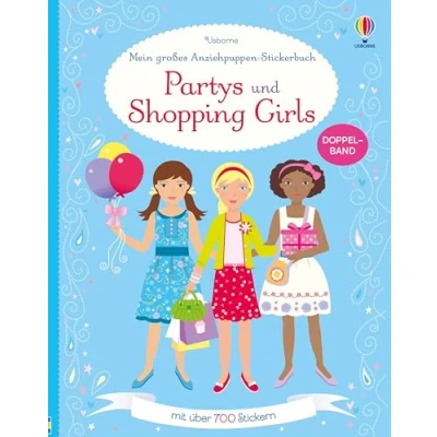 Afbeelding van Mein großes Anziehpuppen Stickerbuch: Partys und Shopping Girls