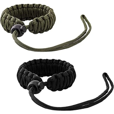 Afbeelding van MoKo polsband voor camera, 2 stuks, verstelbare verrekijker en camcorder, Nikon/Canon/Sony/Panasonic/SLR/DSLR, zwart legergroen
