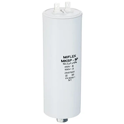 Afbeelding van Miflex Motorcondensator, 50 µF, 450 V, 45 x 119 mm, stopcontact 6,4 0,8 uF