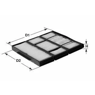 Afbeelding van CLEAN Filter NC2371 Interieurfilter insert 34mm BMW: X6, X5, X5