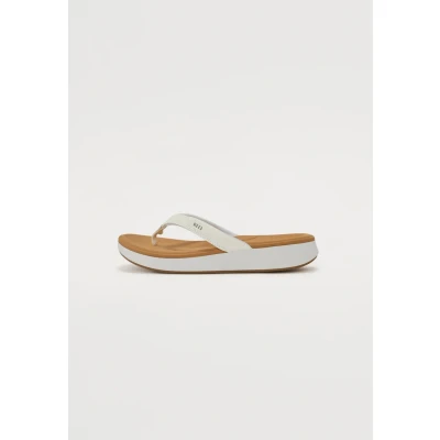 Afbeelding van Reef Cushion Cloud Teensandalen, Dames, Maat: 36, Wit Imitatieleer/ textiel
