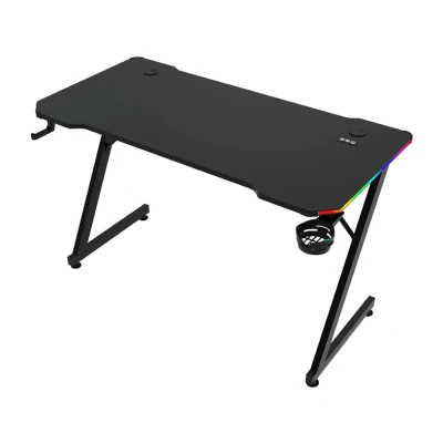 Afbeelding van Qware Gaming Desk Durham Rgb Zwart (qw Gt 120rgb)