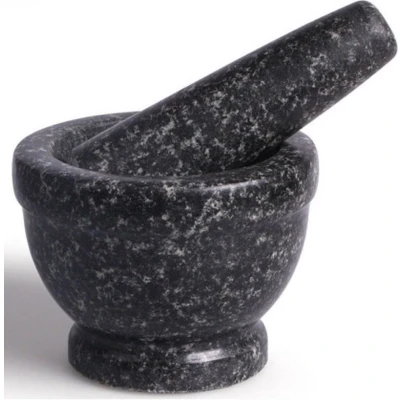 Afbeelding van Inno Cuisinno Vijzel Van Graniet 11,5 Cm Zwart