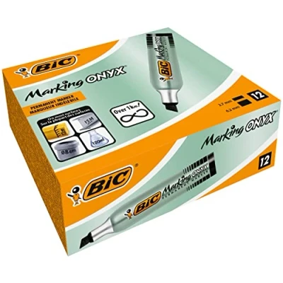 Afbeelding van Viltstift Bic 1481 onyx schuin M zwart