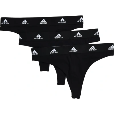 Afbeelding van adidas Sportswear Thong 3 PACK String, Dames, Maat: Medium, Black