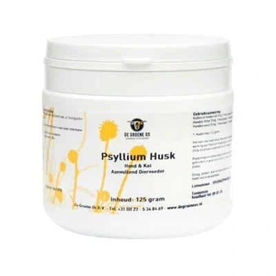 Afbeelding van De Groene Os Psyllium Husk Hond / Kat 125 GR