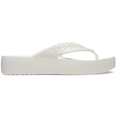 Afbeelding van Crocs Baya Platform Flip sandaal voor dames, Wit.