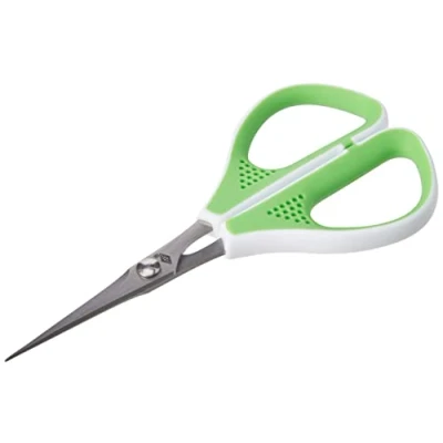 Afbeelding van WEDO Comfortline 11 silhouetschaar 4 cm roestvrij staal met zachte grip appelgroen/wit 975411