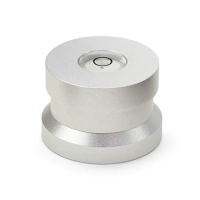 Afbeelding van Aluminium puck met waterpas (Zilver)