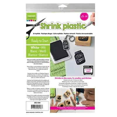 Afbeelding van Vaessen Creative Krimpfolie A4 Wit 25 stuks