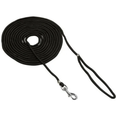 Afbeelding van Benson Honden Zoeklijn Nylon &amp; Metaal 5 meter x Ø 6 mm Zwart