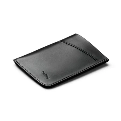Afbeelding van Bellroy Kaarthoes (minimalistische premium lederen kaarthouder of portemonnee, voor 2 tot 8 bankkaarten visitekaartjes en gevouwen bankbiljetten), Zwart,