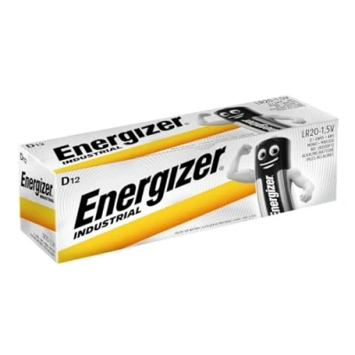 Afbeelding van Energizer Industrial alkaline batterij D/LR20/E95, 12 stuks batterijen