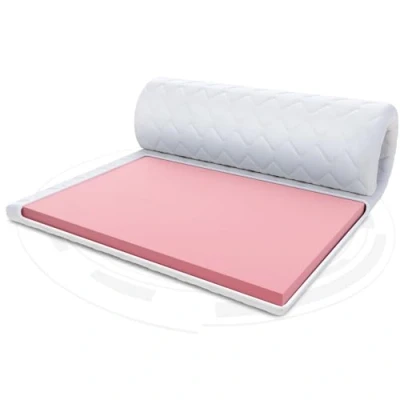 Afbeelding van FDM Visco Max matrastopper 80 x 200 cm, hardheid H1, hoogte ca. 8 thermoplastisch schuim, geschikt voor mensen met een allergie, Öko Tex gecertificeerd, wit