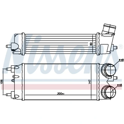 Afbeelding van Nissens Interkoeler 96553