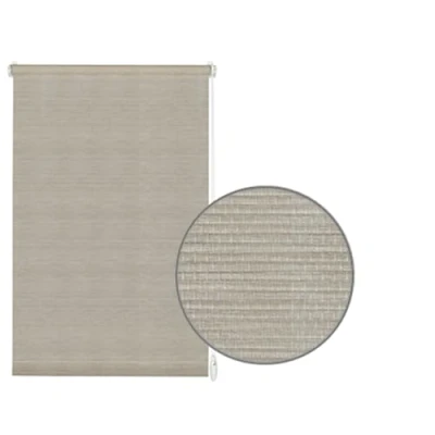 Afbeelding van GARDINIA EASYFIX rolgordijn om op te klemmen of lijmen, voor daglicht, ondoorzichtig, montageset inbegrepen, natuurlijk, grijs gemengd, 100 x 150 cm (B H)