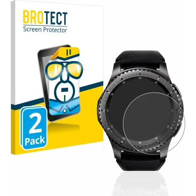 Afbeelding van BROTECT Screenprotector voor Samsung Gear S3 Frontier / Classic Folie Beschermfolie transparant (2 Stuks)