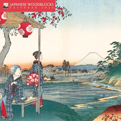 Afbeelding van Japanese Woodblocks Mini Wall Calendar 2026 (Art Calendar)