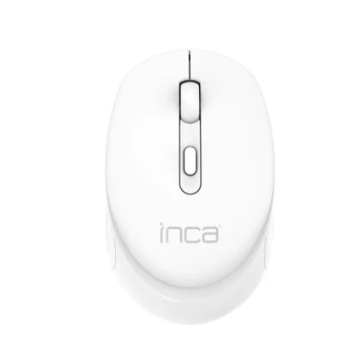 Afbeelding van INCA IWM 243RB Candy Design Wireless Mouse, 2.4GHz Wireless, Auto Sleep Mode, 800 1600 DPI (Wit) BasicTeQ