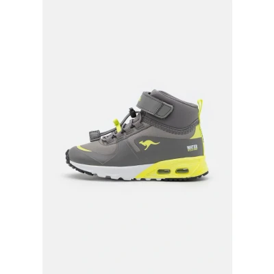 Afbeelding van Kangaroos KX Hydro Sneakers hoog voor kinderen, Maat: 29, Ultimate grey/limetta Kunststof/ textiel