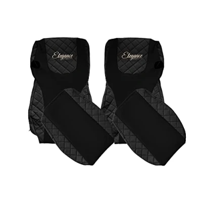 Afbeelding van F CORE vrachtwagen accessoires Stoelhoezen compatibiliteit voor DAF XF 106 01.14 ZWART