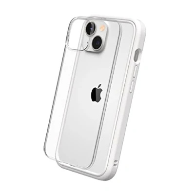 Afbeelding van RHINOSHIELD Hoesje compatibel met [iPhone 14] Mod NX personaliseerbare dunne bescherming schokabsorberende technologie [BPA vrij] wit