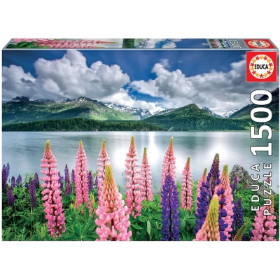 Afbeelding van Educa Legpuzzel Lupines in Zwitserland 1500 stukjes