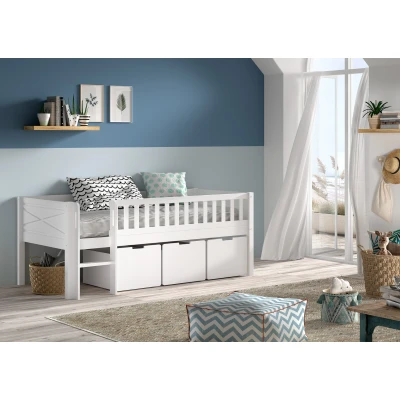 Afbeelding van KidsOnly Scott 90 x 200 cm Halfhoogslaper Wit met Ladder