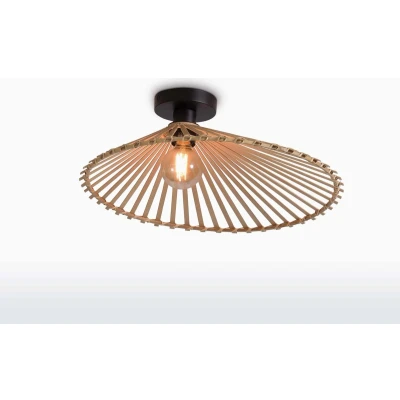 Afbeelding van GOOD&amp;MOJO Plafonniere Bromo Bamboe Asymmetrisch Ø50cm Bruin