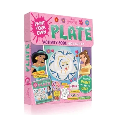Afbeelding van Craft Box Disney Princess: Paint Your Own Plate Activity Book and Kit